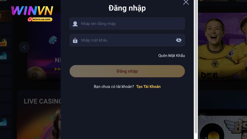 Hướng dẫn đăng nhập WINVN chi tiết và xử lý sự cố 1 Chi tiết các bước thực hiện đăng nhập WINVN nhanh chóng