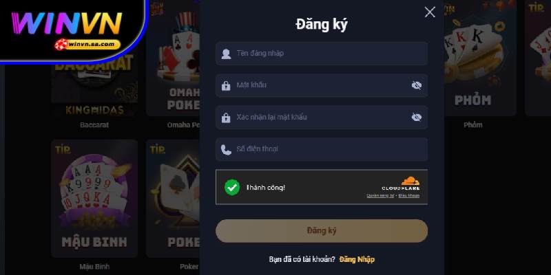 Trang chủ 53 Đăng ký WINVN dễ dàng, chỉ vài phút là có ngay tài khoản