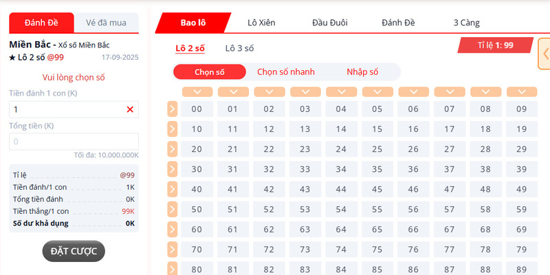 Xổ số MB WINVN 1 Xổ số MB có luật chơi đơn giản